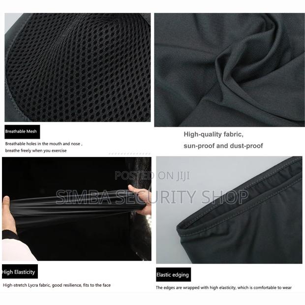 Light Grey Mask Windproof Dustproof Hat Helmet Liner Cap - thumbnail 5