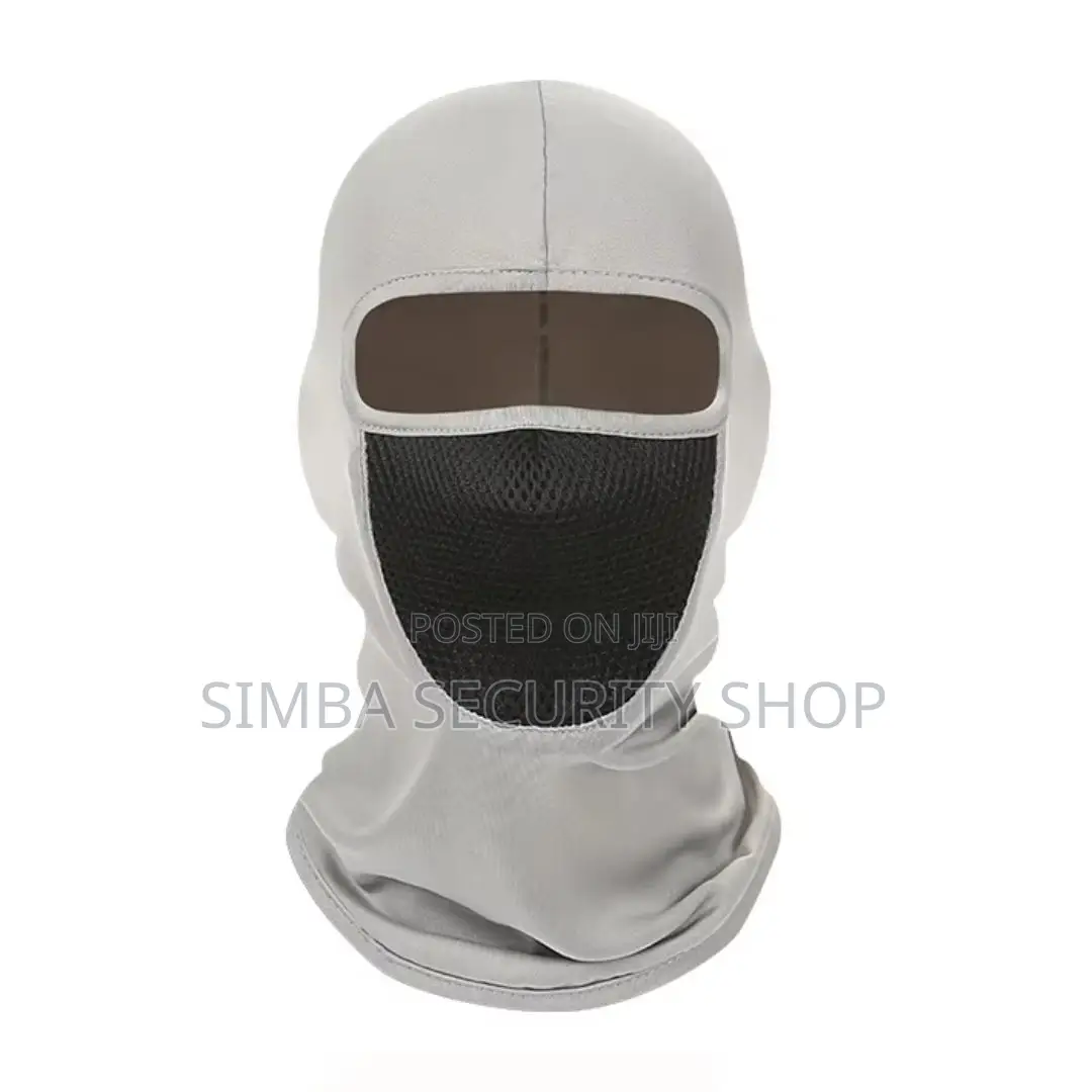 Light Grey Mask Windproof Dustproof Hat Helmet Liner Cap