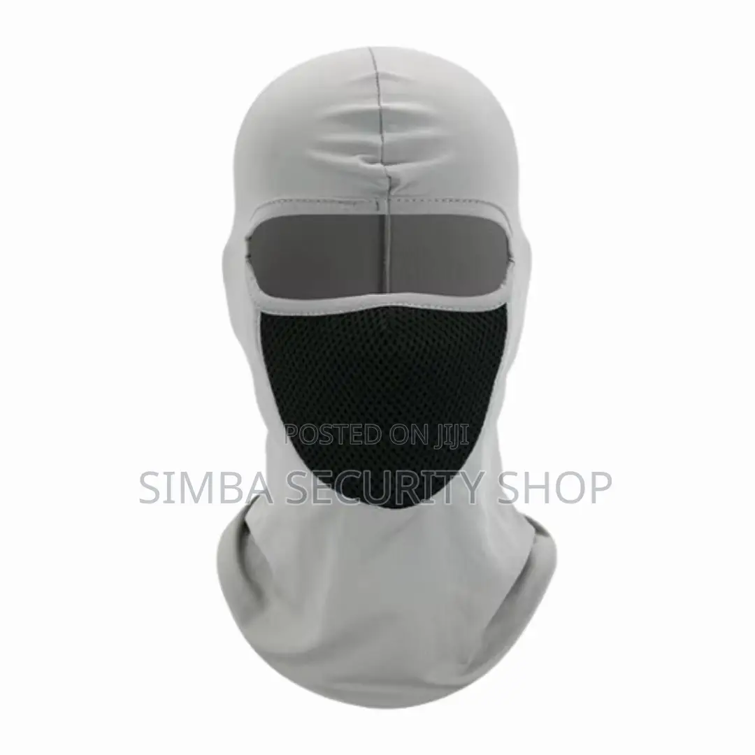 Light Grey Mask Windproof Dustproof Hat Helmet Liner Cap