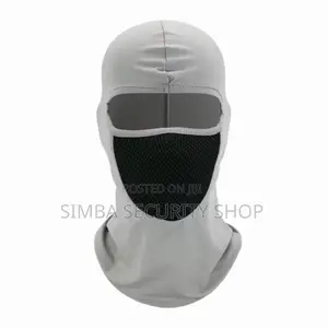 Light Grey Mask Windproof Dustproof Hat Helmet Liner Cap