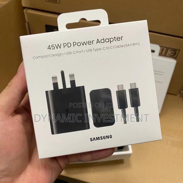 Samsung Official 45W USB-C Super Fast Charger 5A 1.8M CABLE - main view