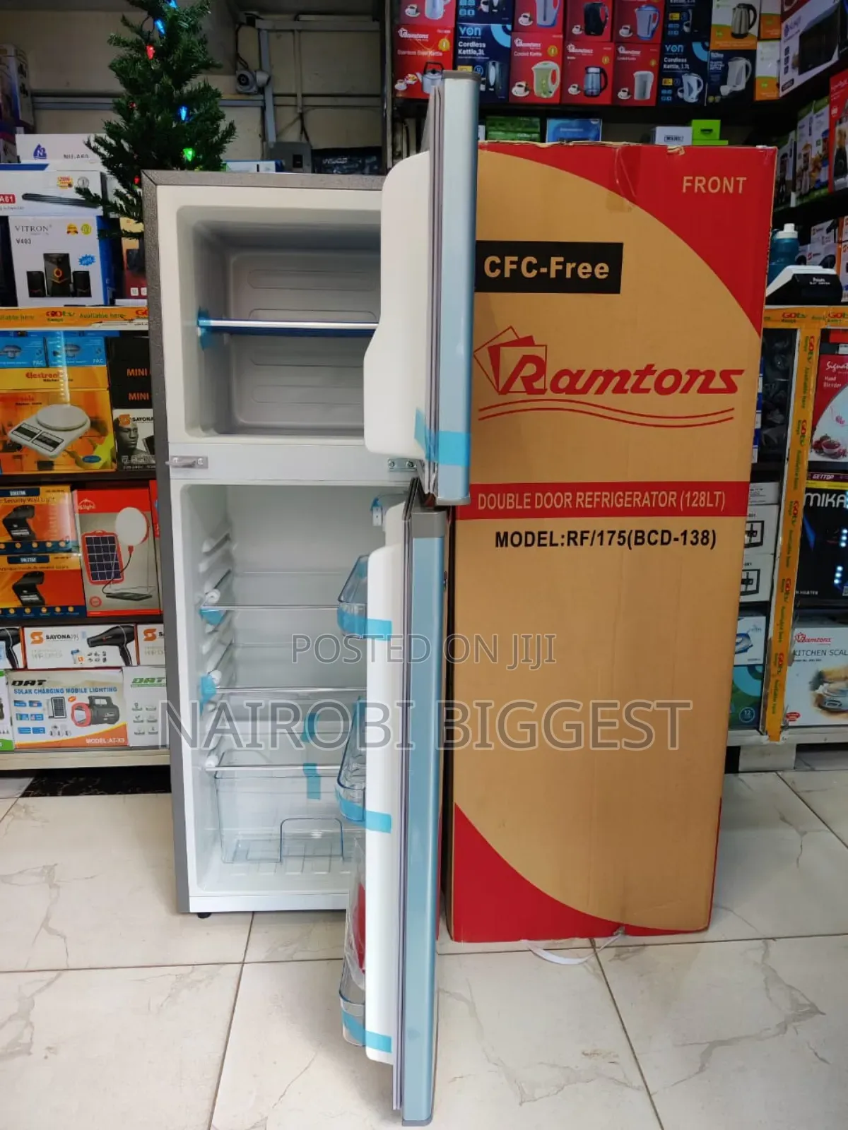*Ramtons Fridge Double Fridge 128litres RF175
