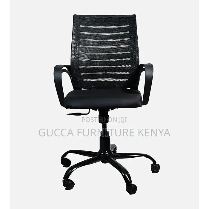 Office Chairs: Strong Mesh Black Workstation Office Chair