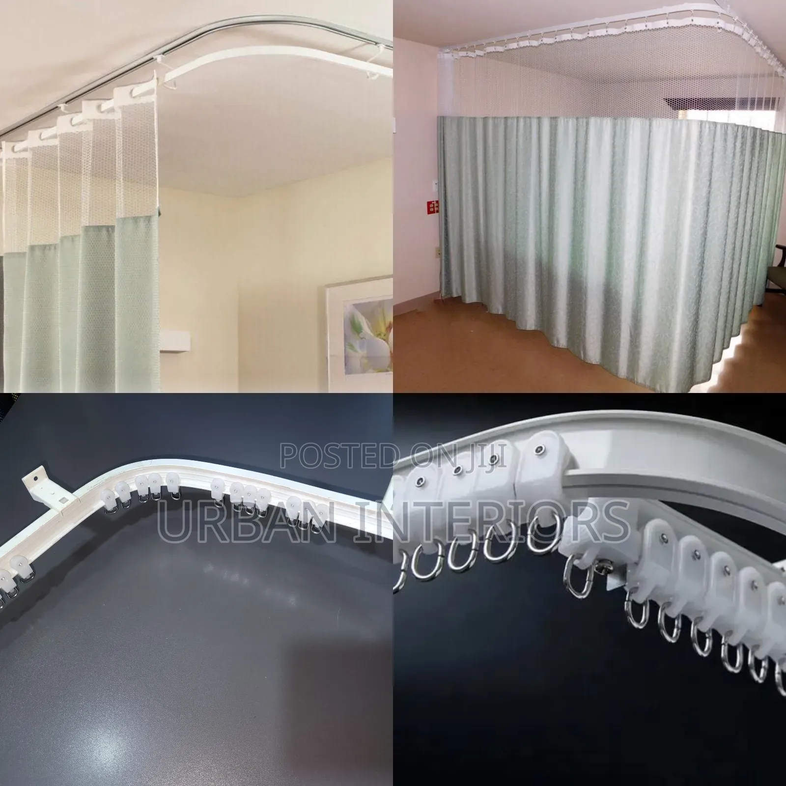 Aluminum Bendable Rails White