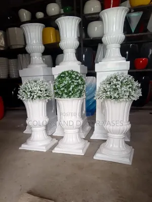 Glass Fibre Vases With Flowers 40cm Long Available on Order