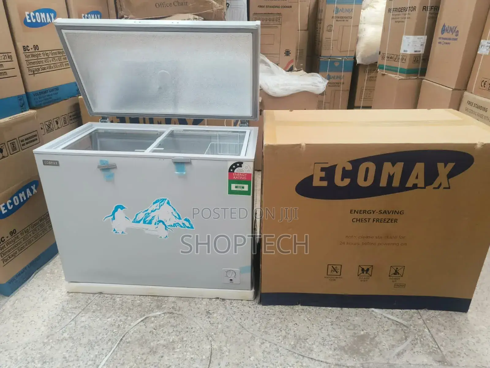 Restocked Ecomax 219 Litres Deep Freezer