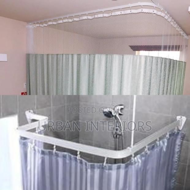 Bathroom Partition Rails - main view