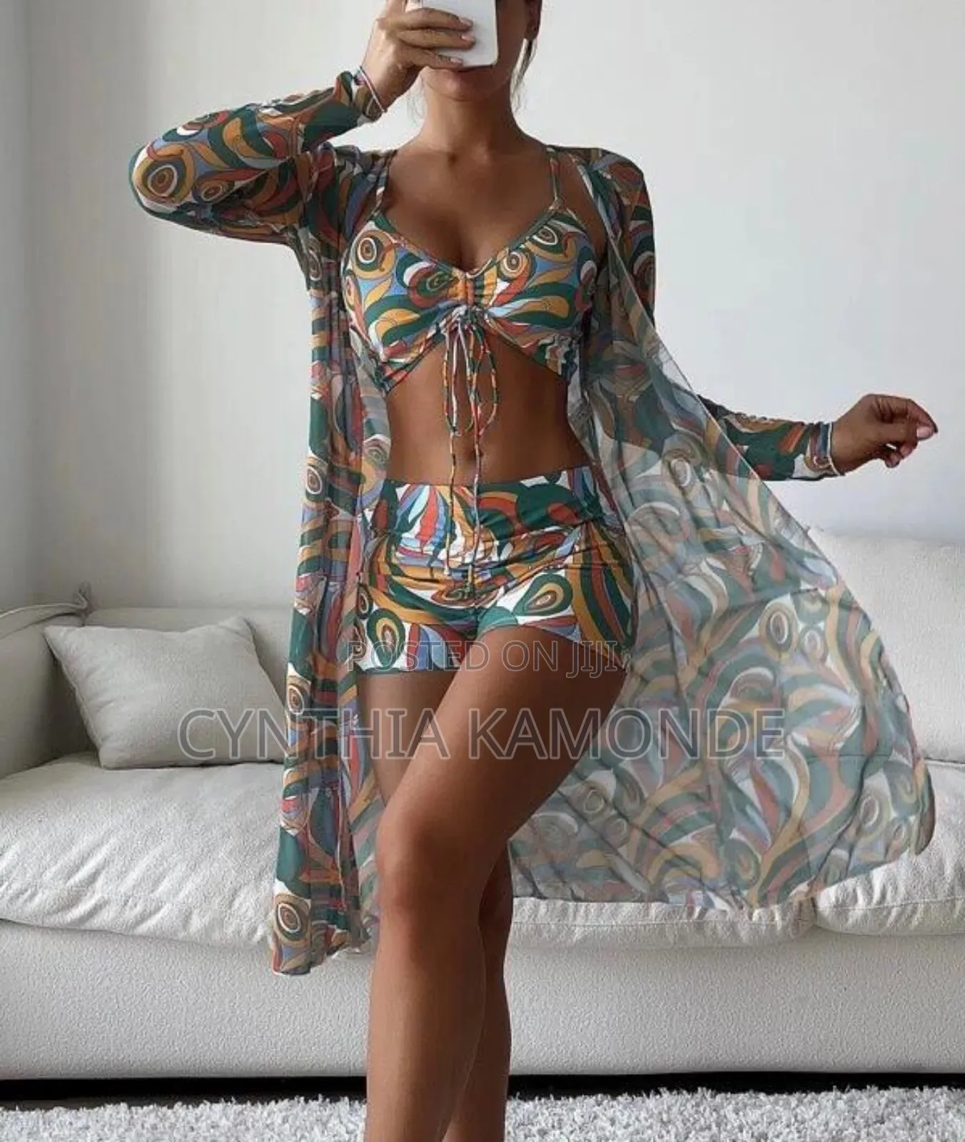 Bikini Set With Kimono