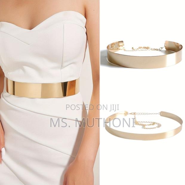 Shiny Gold Plated Iron Belt - main view