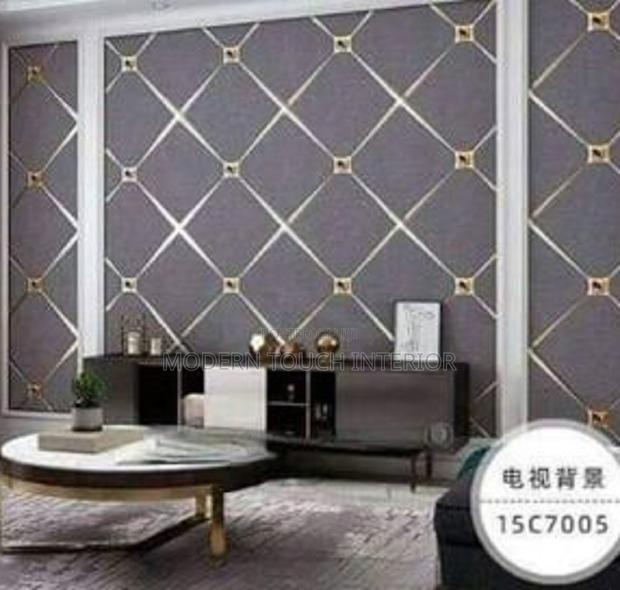 Textured 3D Floral Wallpaper