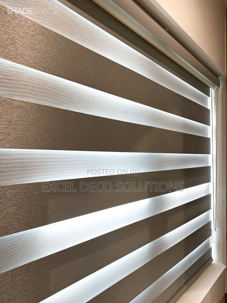 Brown Sheer Roller Blind