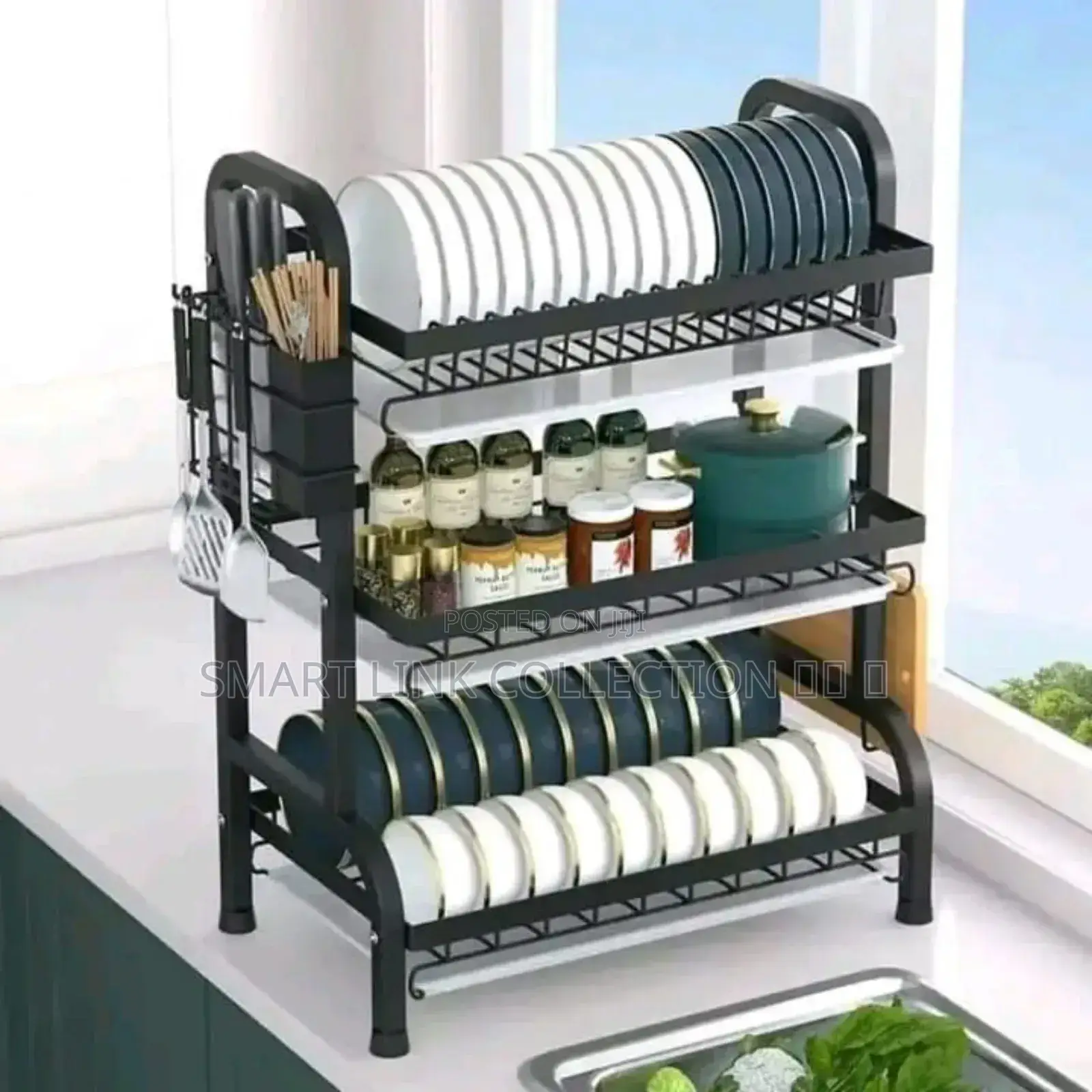 *3 Tier High Quality Carbon Steel Dish Rack*