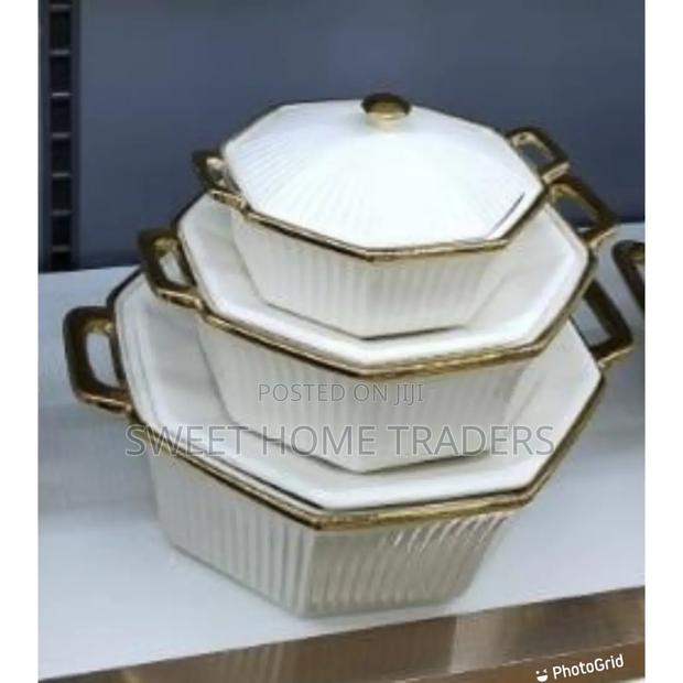 3 PCS Ceramic Soup Pot 3pcs - main view
