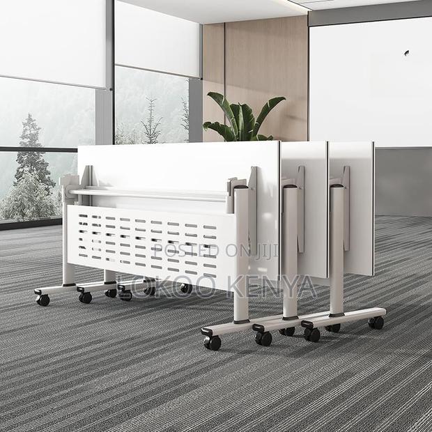 Office Tables: Double Pedestal Foldable Training Table - thumbnail 2