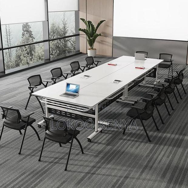 Office Tables: Double Pedestal Foldable Training Table - thumbnail 6