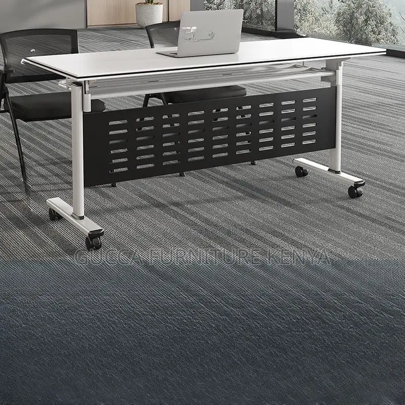 Office Tables: Double Pedestal Foldable Training Table