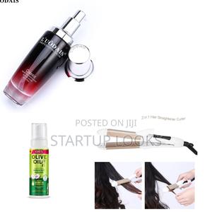 2 in 1 Curling Iron and Flat Iron Set - main view