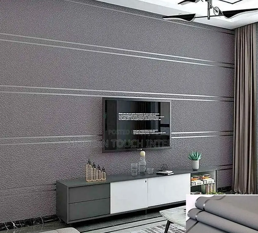 Grey Textured Lines Wallpaper