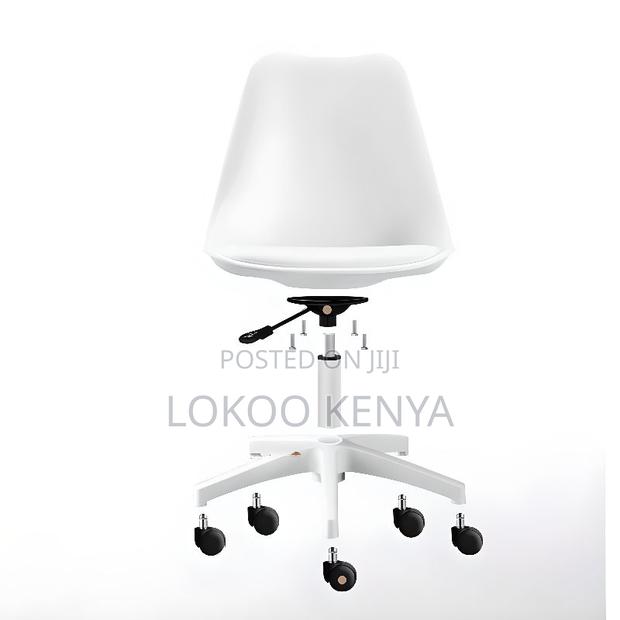 Home Chairs: Swivel Eames Plastic White Chairs - thumbnail 6
