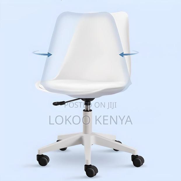 Home Chairs: Swivel Eames Plastic White Chairs - thumbnail 9