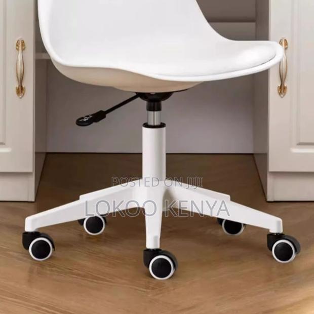 Home Chairs: Swivel Eames Plastic White Chairs - thumbnail 3