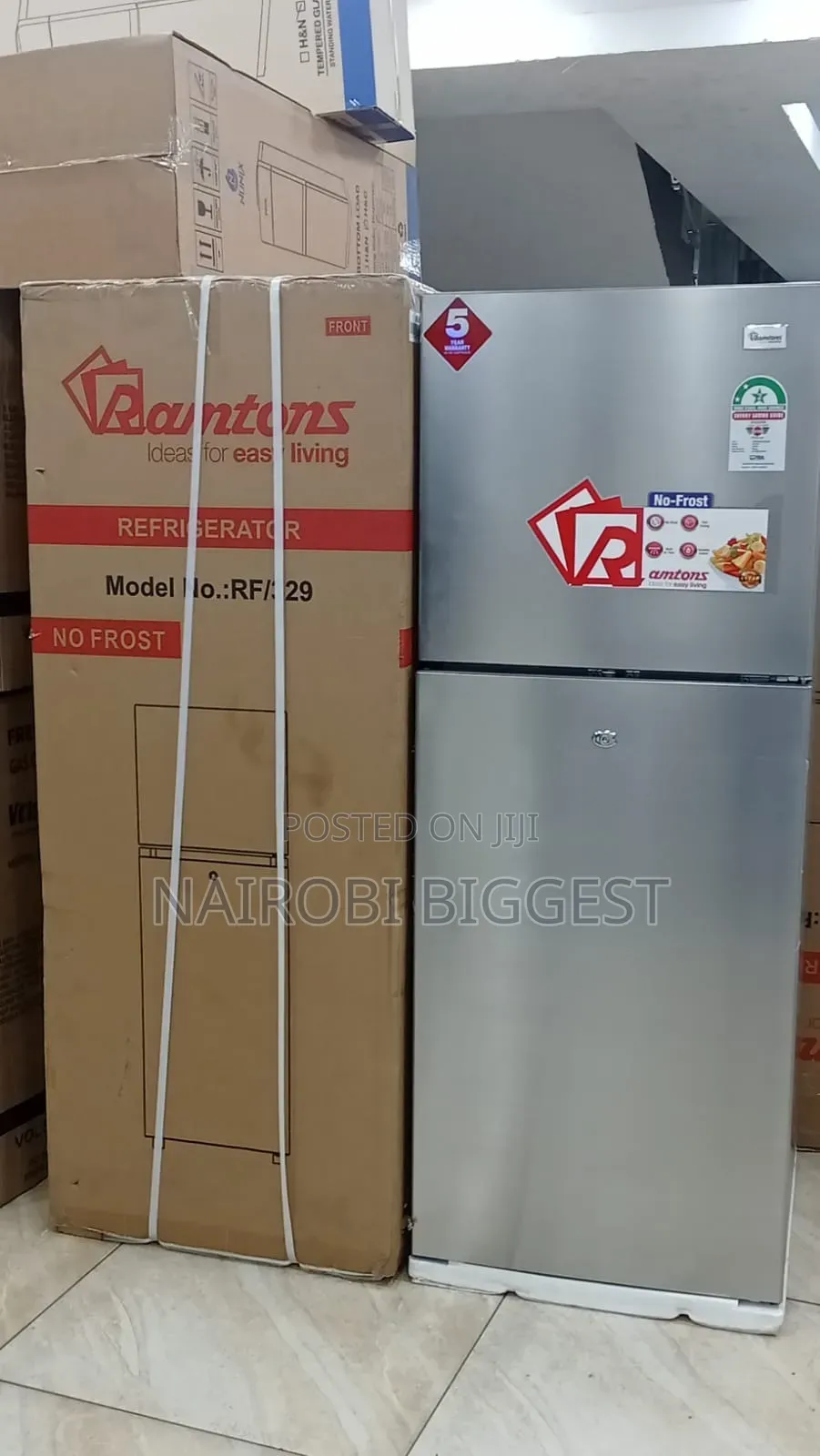 Ramtons 196litres Double Door No Frost Fridge
