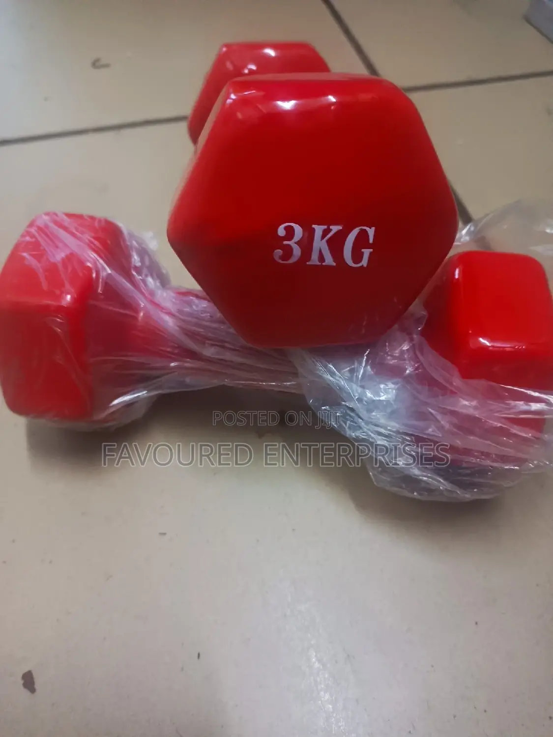 Neoprene 3kgs Coated Dumbells- Pair