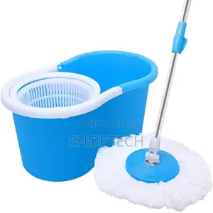 Blue Spin Mop With Extra Mop