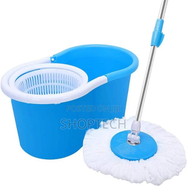 Blue Spin Mop With Extra Mop - thumbnail 2