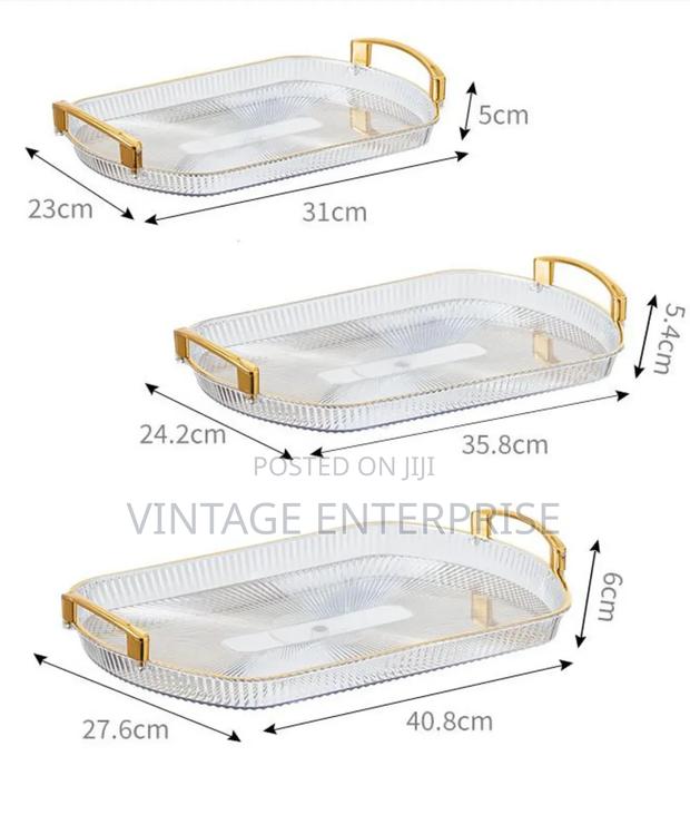 *Acrylic 3pc Tray Set*