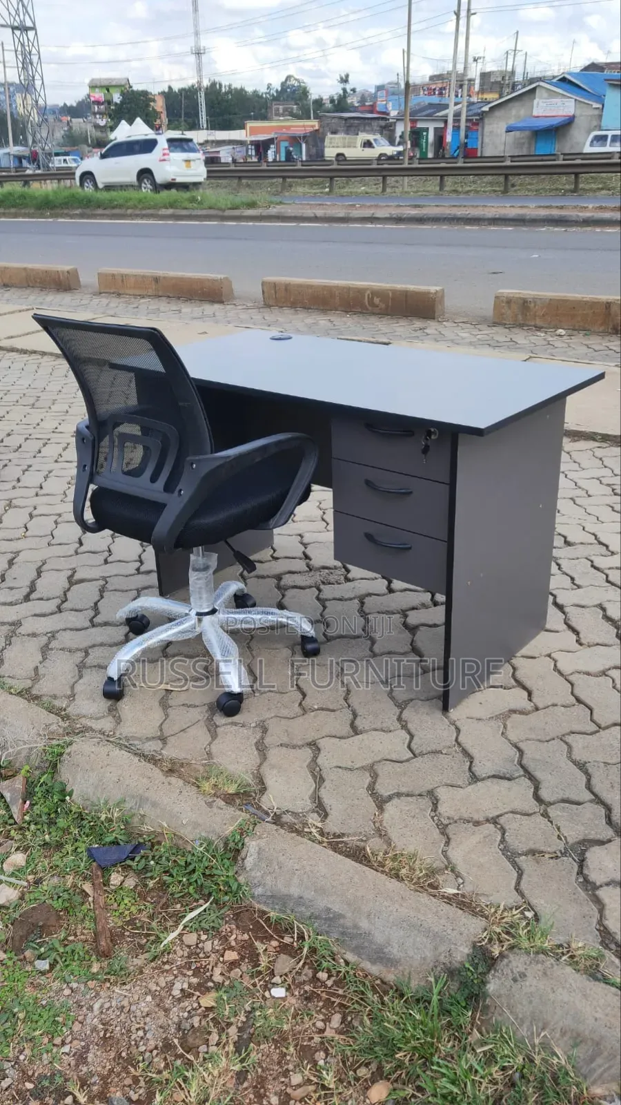 Office Desk 1.Metres and Mesh Chair
