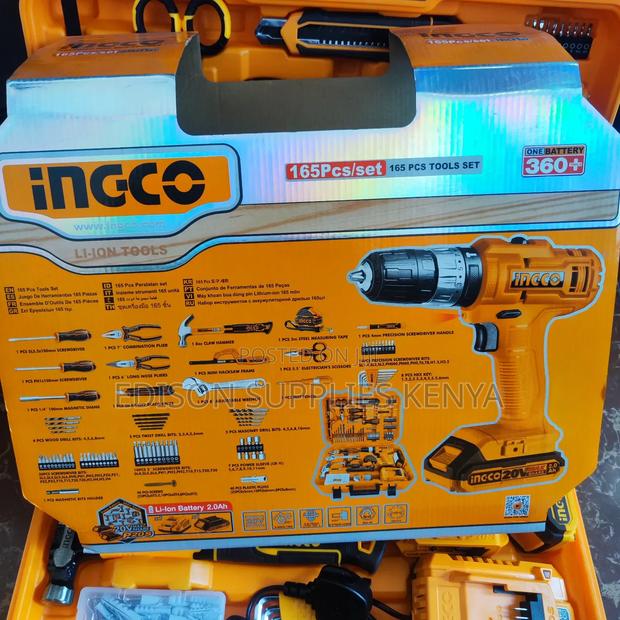 Ingco Cordless Drill Tools Set 165pcs Toolset Tool Boxes - thumbnail 2