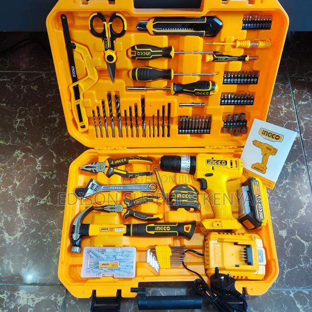 Ingco Cordless Drill Tools Set 165pcs Toolset Tool Boxes - thumbnail 3