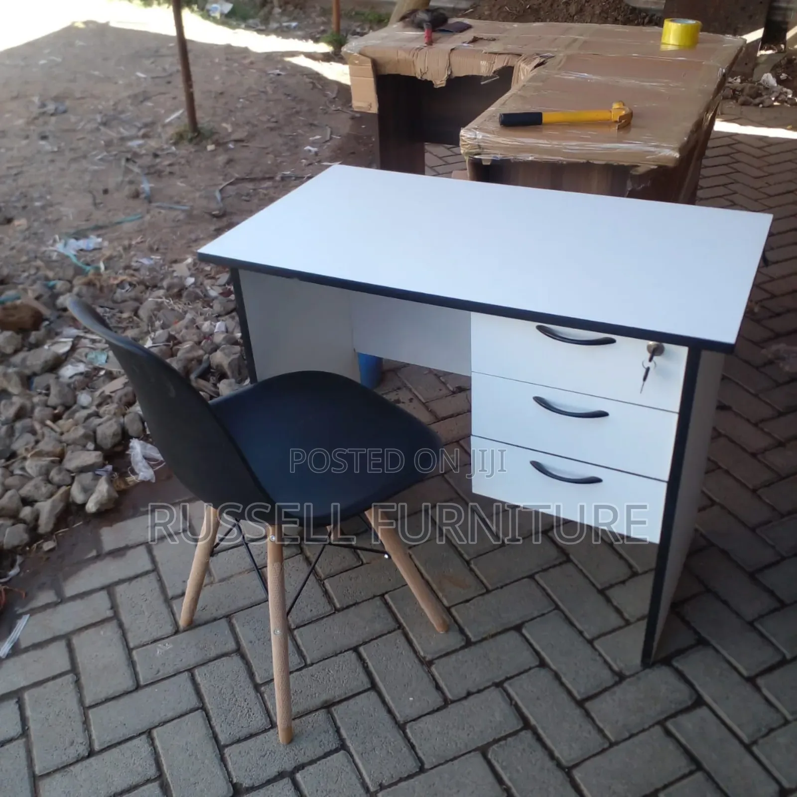 Office Desk 0.9m and Eames Chair