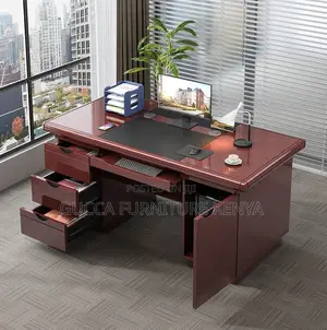 Office Desk:1400mm Mahogany Imported Executive Office Desk