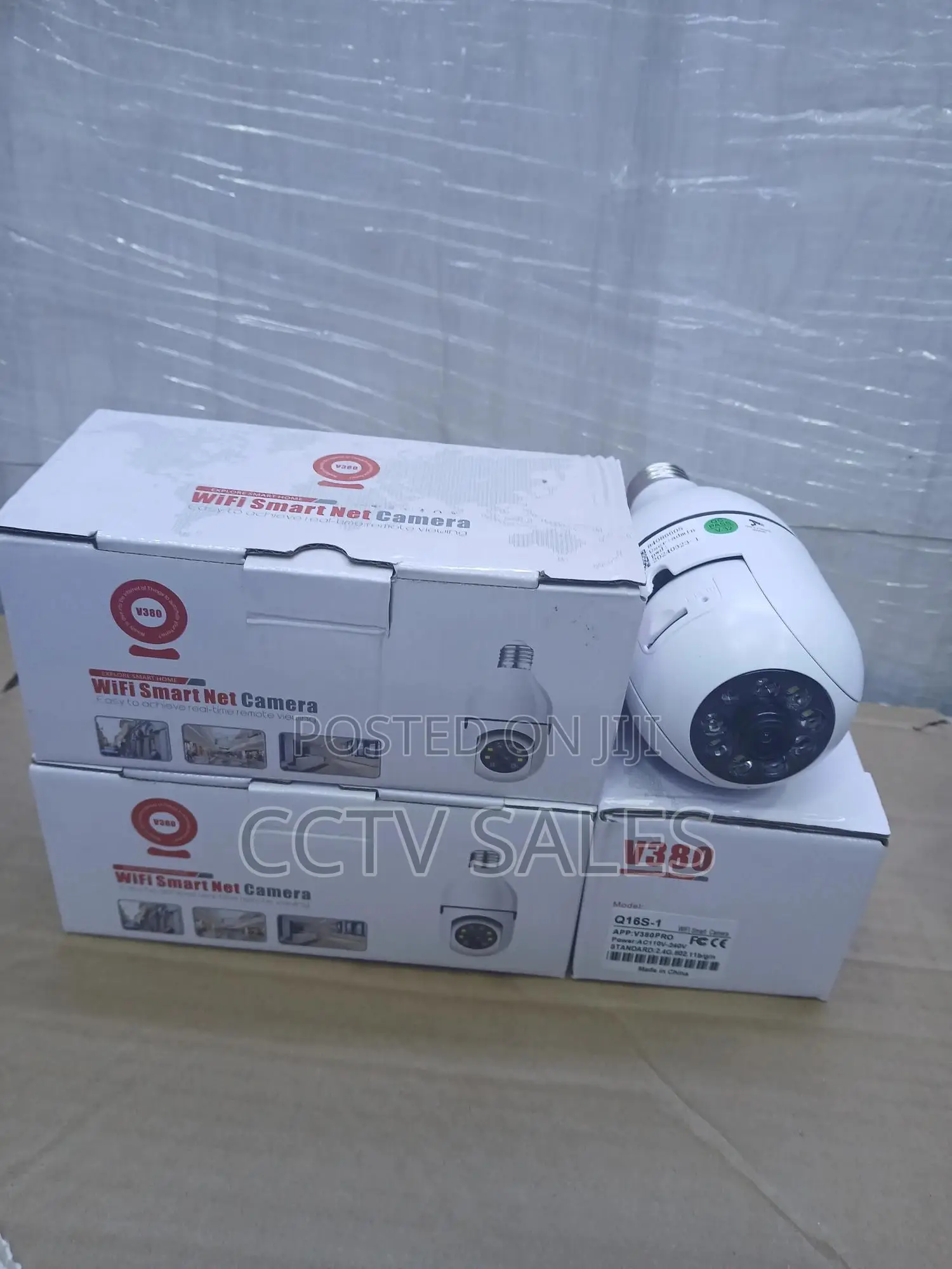1080p Wireless PTZ Bulb # V380 Wifi Smart Camera