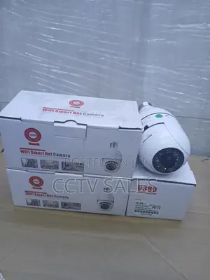 1080p Wireless PTZ Bulb # V380 Wifi Smart Camera
