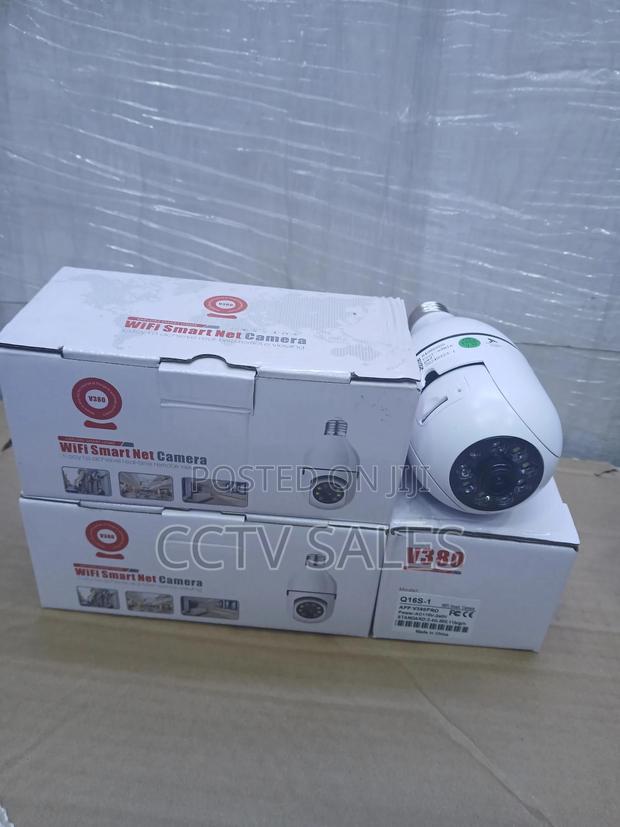 1080p Wireless PTZ Bulb # V380 Wifi Smart Camera