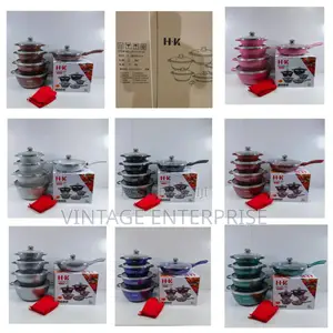 *HK 12pcs Granite Cookware Set*