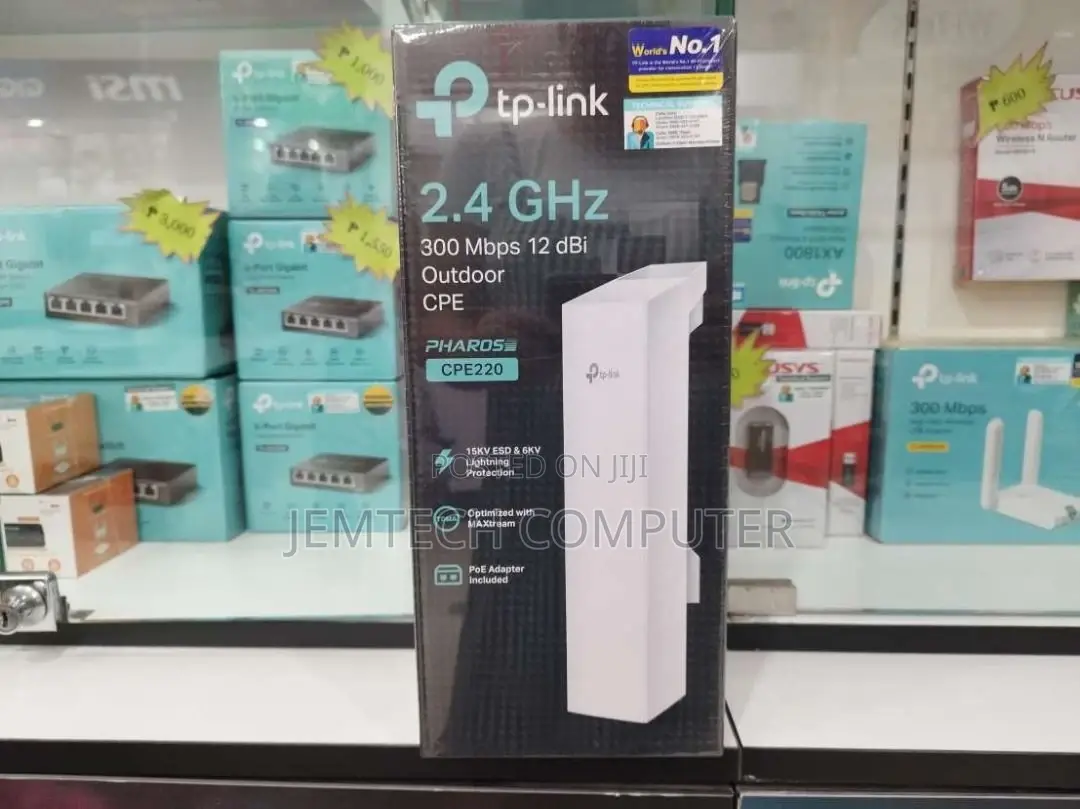 Tp-Link TL-CPE220 2.4 GHZ 300mbps 12dbi Outdoor CPE`` `