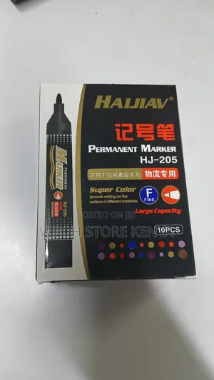 10pcs Permanent Marker Pen Refillable Mark Pen