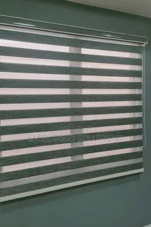 Zebra Roller Blinds-Light Grey Shade