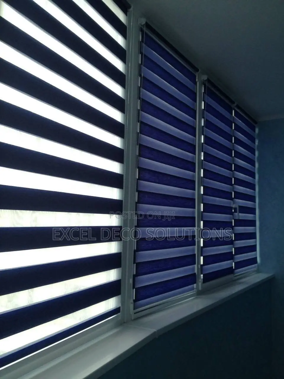 Blue Zebra Roller Blind