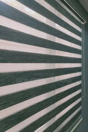 Brown Textured Zebra Roller Blind