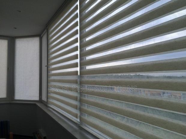 One Square Meter Cream Sheer Roller Blind - main view