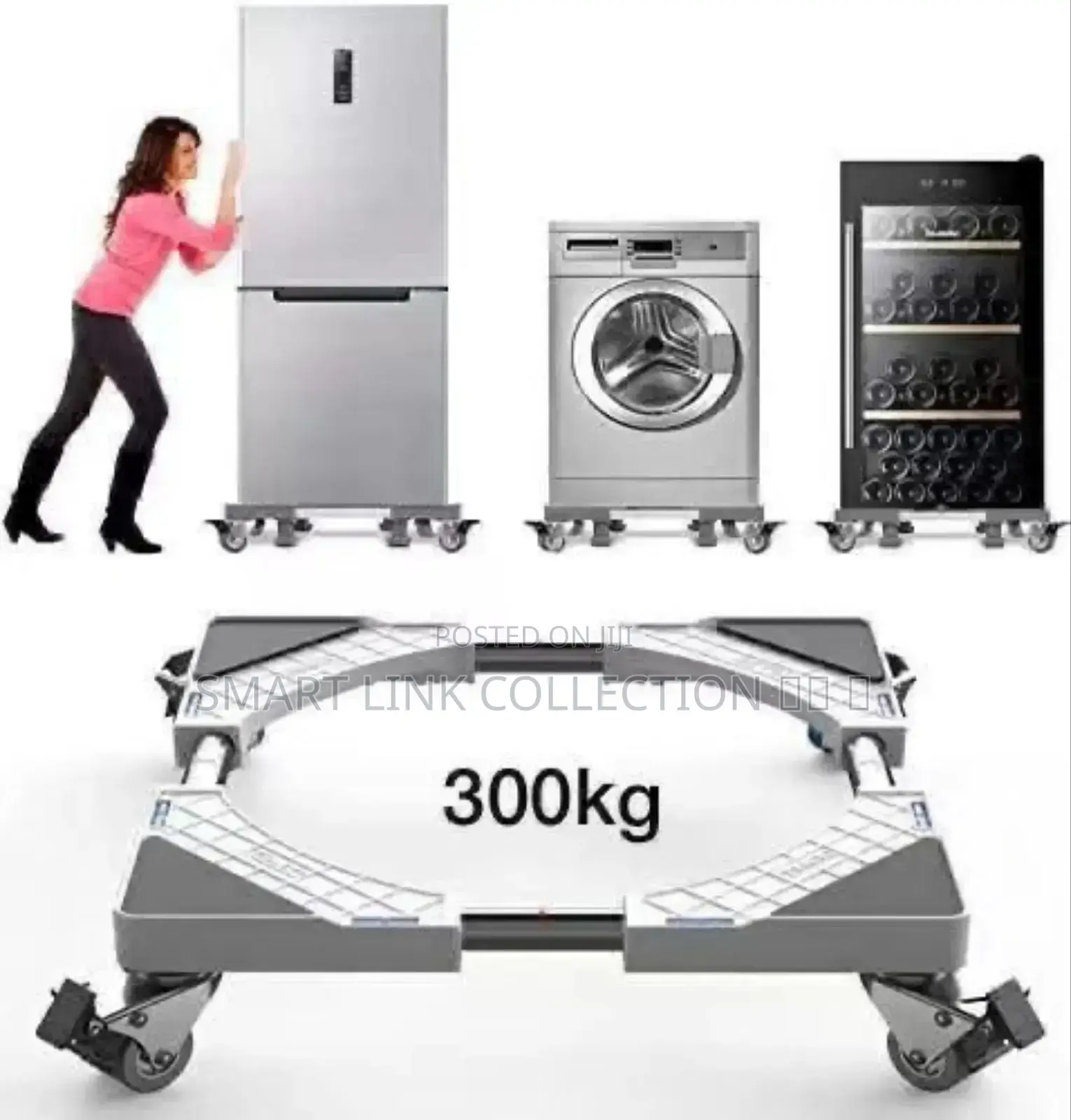 Adjustable Heavy Duty Washing Machine Fridge Stand
