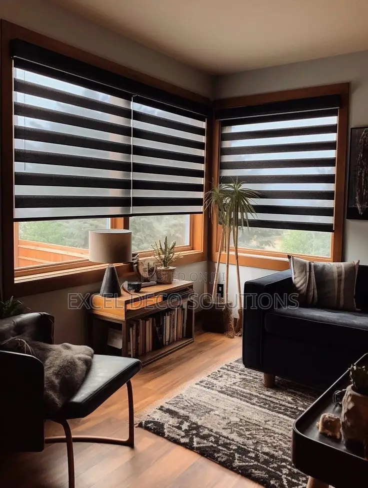 Layered Elegance Zebra Roller Blinds