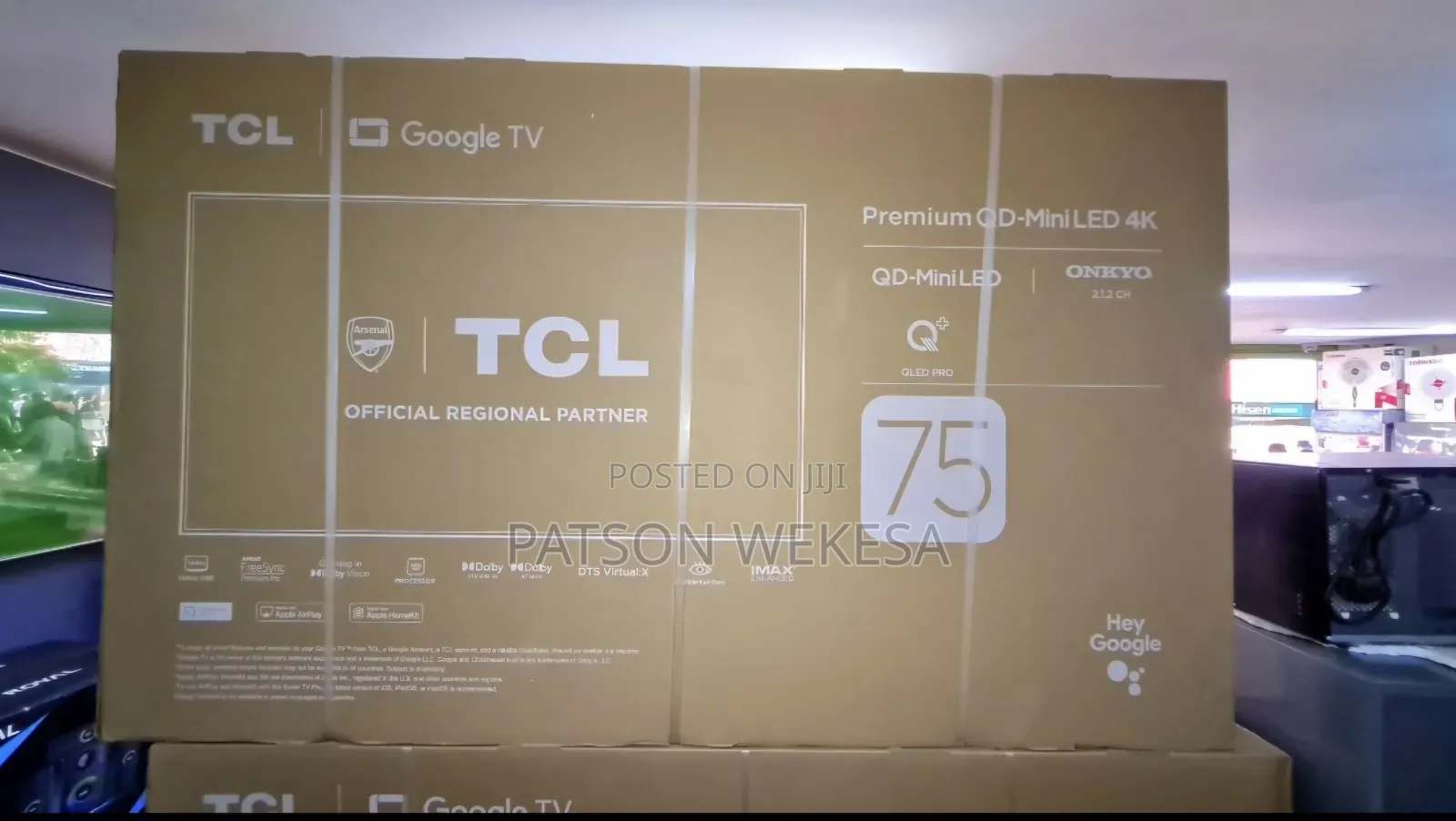 TCL 75 Inch 75c855 Qd-Mini Led Tv Qled Pro (Premium 2024)