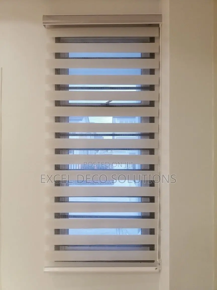 Cream Themed Zebra Roller Blinds