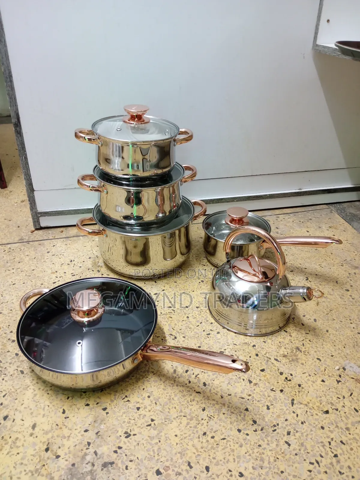 Stainless Steel Cookware Set/12pc Induction Sufuria